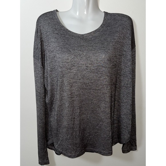 Vince Tops - Vince Womens Top M Heathered‎ Gray Slight Sparkle Minimalistic Neutral